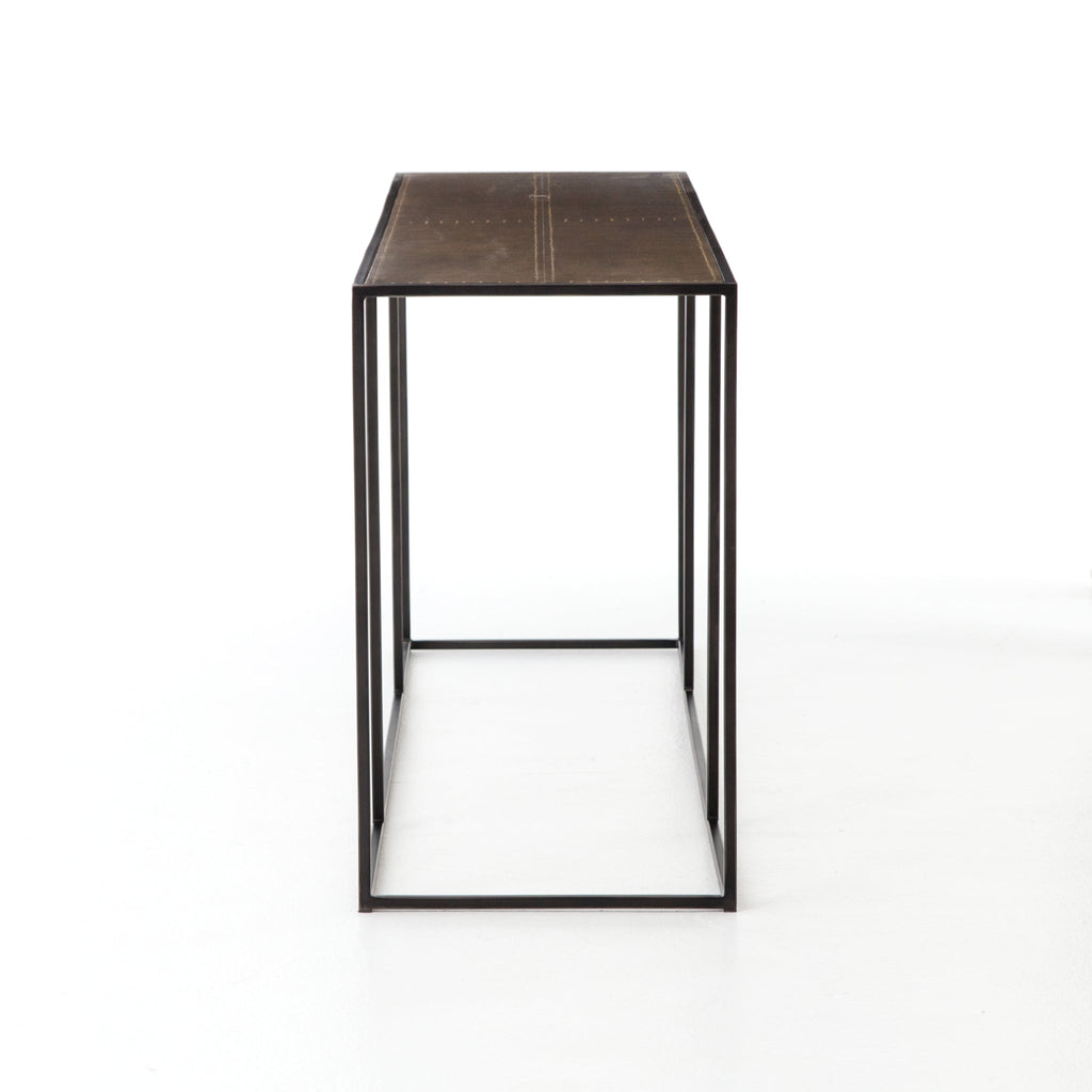 Parson's Brass Clad Console Table - Sage InteriorsFH