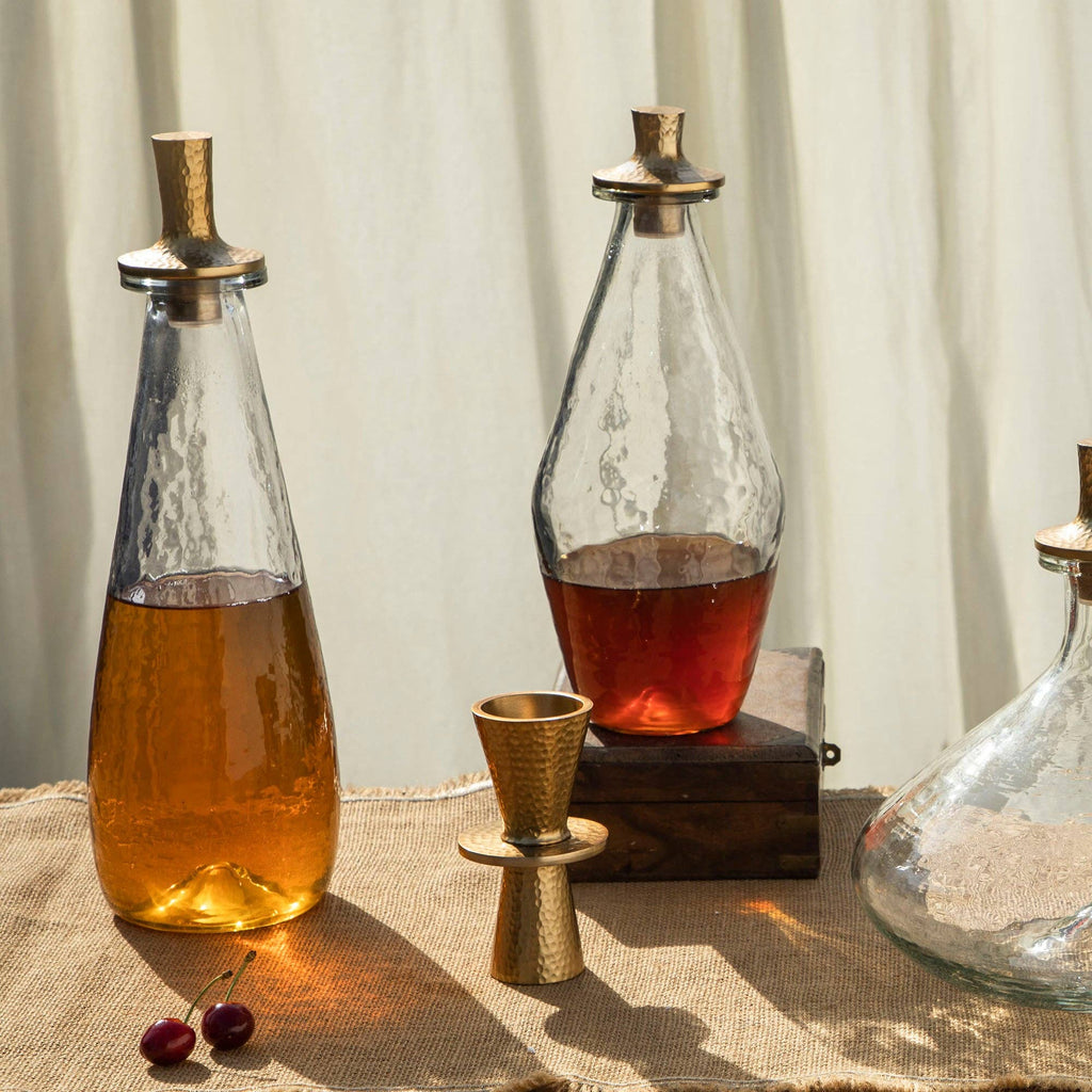Pebbled Decanter Tall - Sage InteriorsThe Collectivedecanter