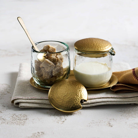 Pebbled Sugar and Creamer Set - Sage InteriorsThe CollectiveDecor