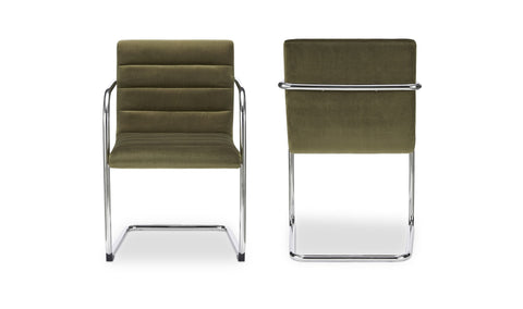 Pedro Dining Chair Green Mohair Set of Two - Sage InteriorsMoesDining Chair