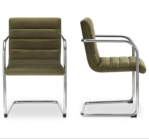 Pedro Dining Chair Green Mohair Set of Two - Sage InteriorsMoesDining Chair