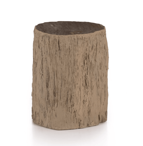 Petrified wood top accent table - Sage InteriorsFH