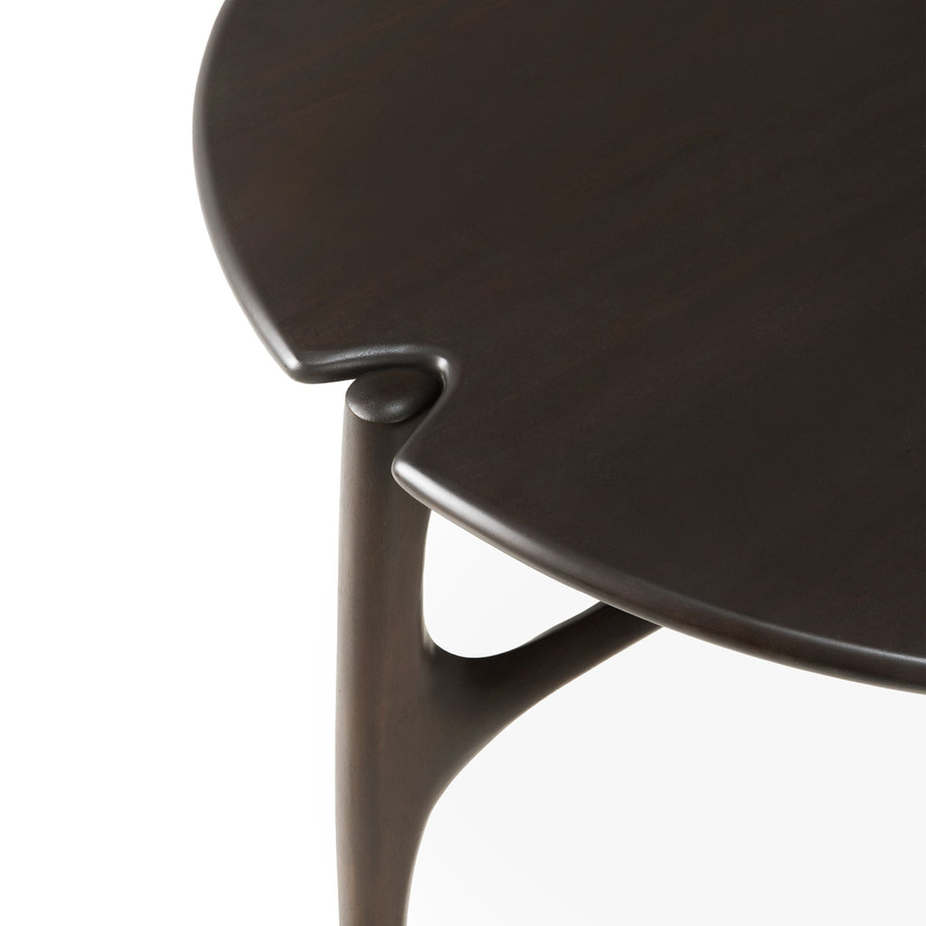 PI Coffee Table, Mahogany Dark Brown, Round - Sage Interiorsethnicraftcoffee table