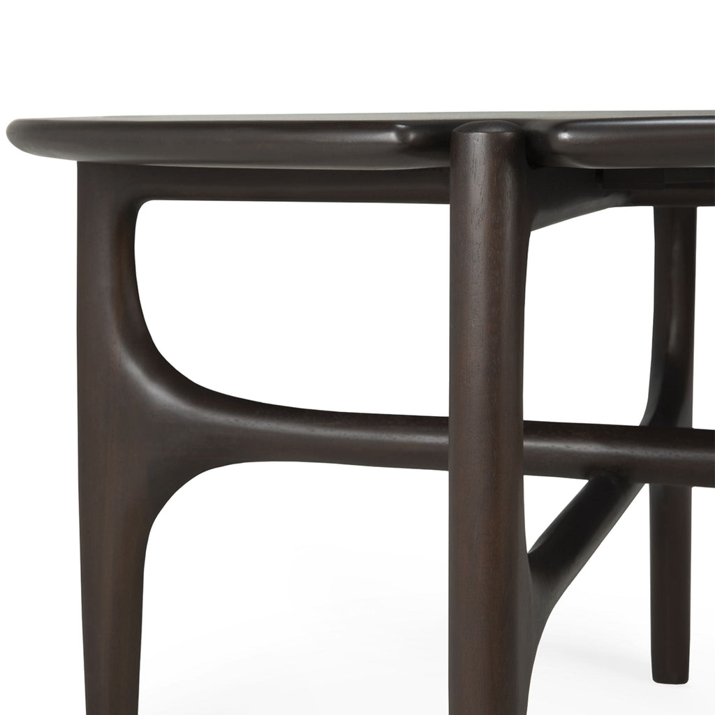 PI Coffee Table, Mahogany Dark Brown, Round - Sage Interiorsethnicraftcoffee table