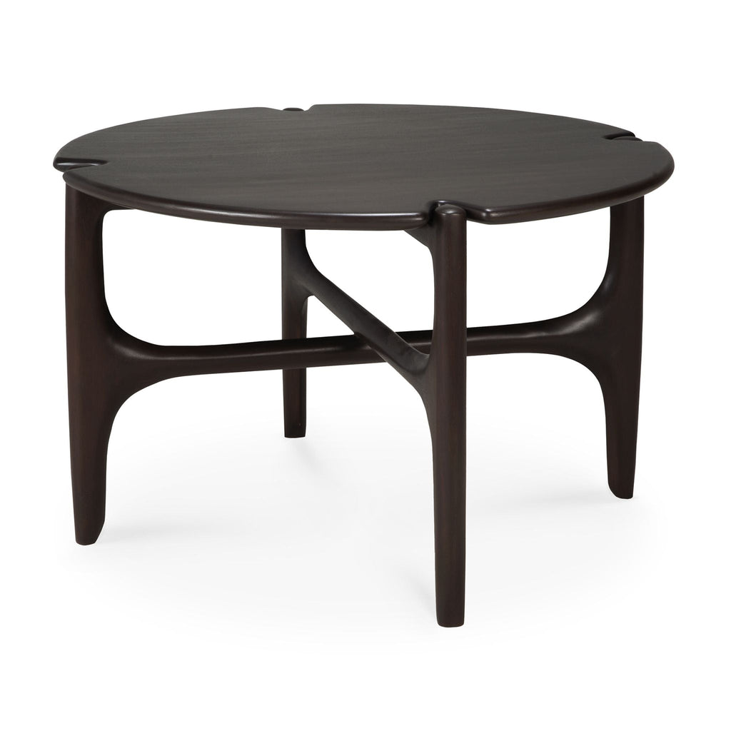 PI Coffee Table, Mahogany Dark Brown, Round - Sage Interiorsethnicraftcoffee table