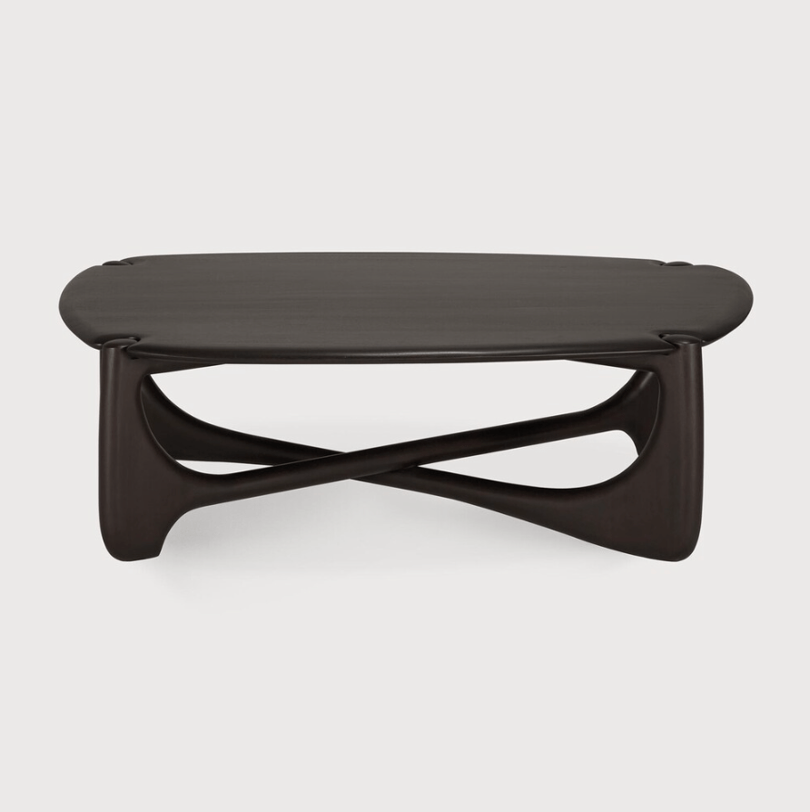 Pi Coffee Table – Pebble Shape Sculptural Solid Wood Accent Piece - Sage InteriorsEthnicraftCoffee Table