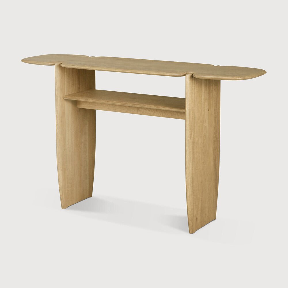 Pi Console – Sculptural Solid Wood Accent Table - Sage InteriorsEthnicraftConsole Table