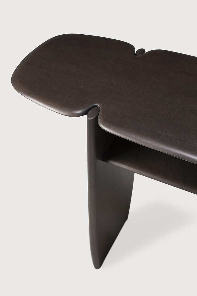 Pi Console – Sculptural Solid Wood Accent Table - Sage InteriorsEthnicraftConsole Table