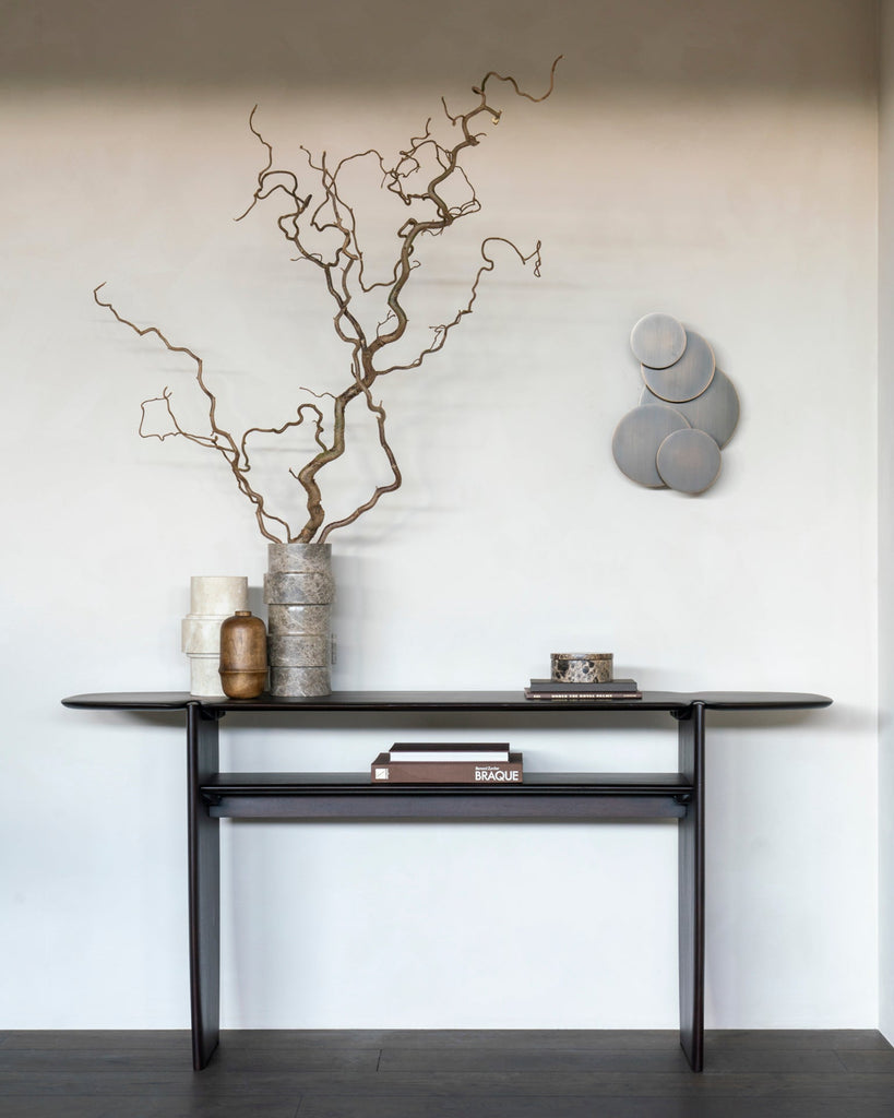 Pi Console – Sculptural Solid Wood Accent Table - Sage InteriorsEthnicraftConsole Table