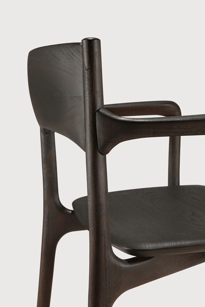 Pi Dining Chair - Varnished Teak - Dark Brown - Sage InteriorsEthnicraftDining Chair