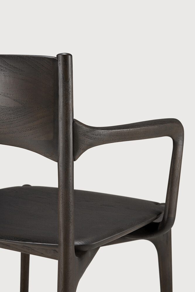 Pi Dining Chair - Varnished Teak - Dark Brown - Sage InteriorsEthnicraftDining Chair