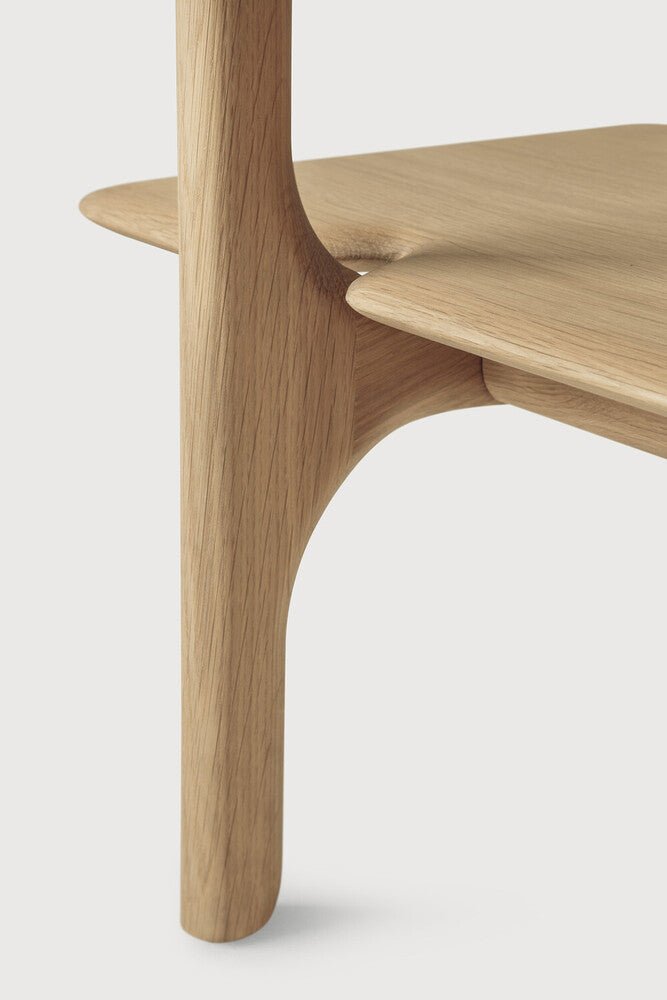 PI Solid Oak Display Rack with Natural Finish & Handcrafted Detail - Sage InteriorsEthnicraftMagazine Rack