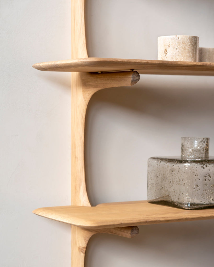 PI Wall Shelf Modern Solid Wood Wall Shelf Sage Interiors - Sage InteriorsEthnicraftKitchen