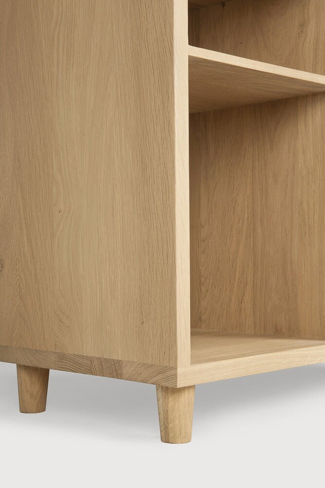 Pirouette Rack – Elegant Oak Wooden Shelving Unit Sage Interiors - Sage InteriorsETHNICRAFTBookcase