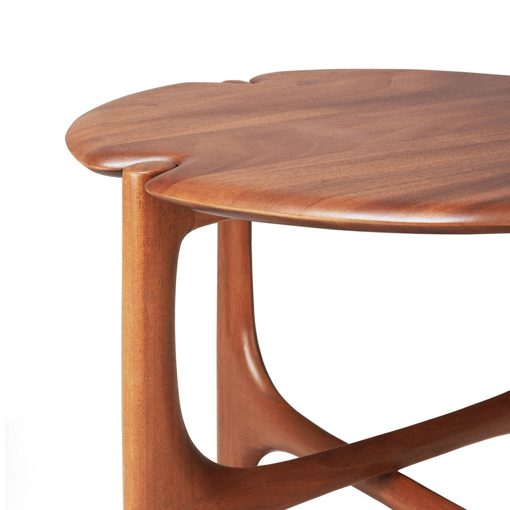 PI Side Table, Mahogany