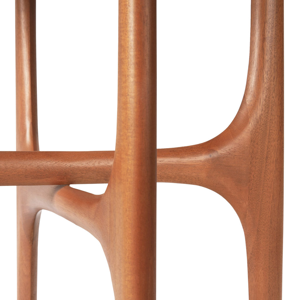 PI Side Table, Mahogany