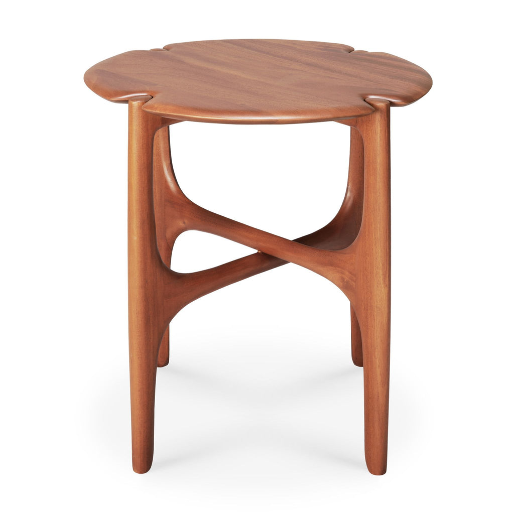 PI Side Table, Mahogany