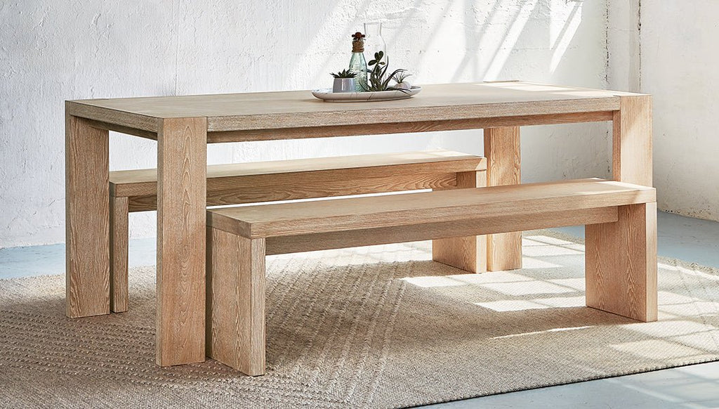 Plank Bench – Walnut or White Ash Veneer with Solid Wood Detailing - Sage InteriorsGusPlank Bench
