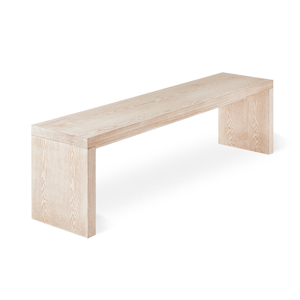 Plank Bench – Walnut or White Ash Veneer with Solid Wood Detailing - Sage InteriorsSage InteriorsPlank Bench