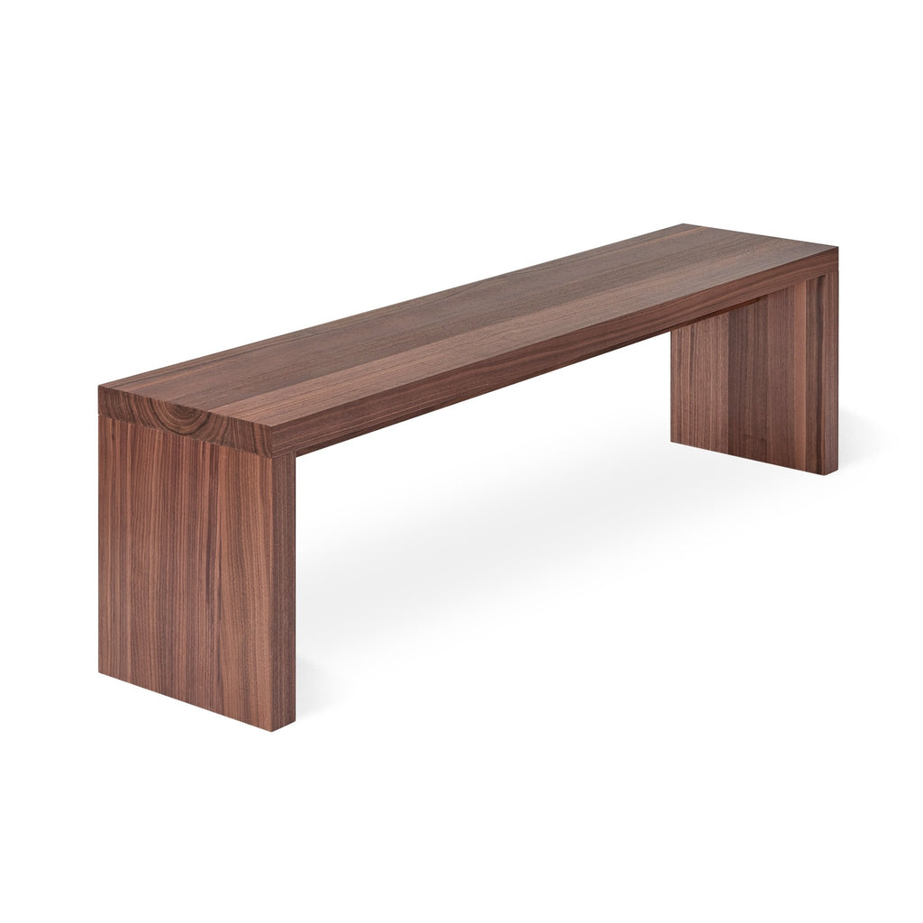 Plank Bench – Walnut or White Ash Veneer with Solid Wood Detailing - Sage InteriorsSage InteriorsPlank Bench