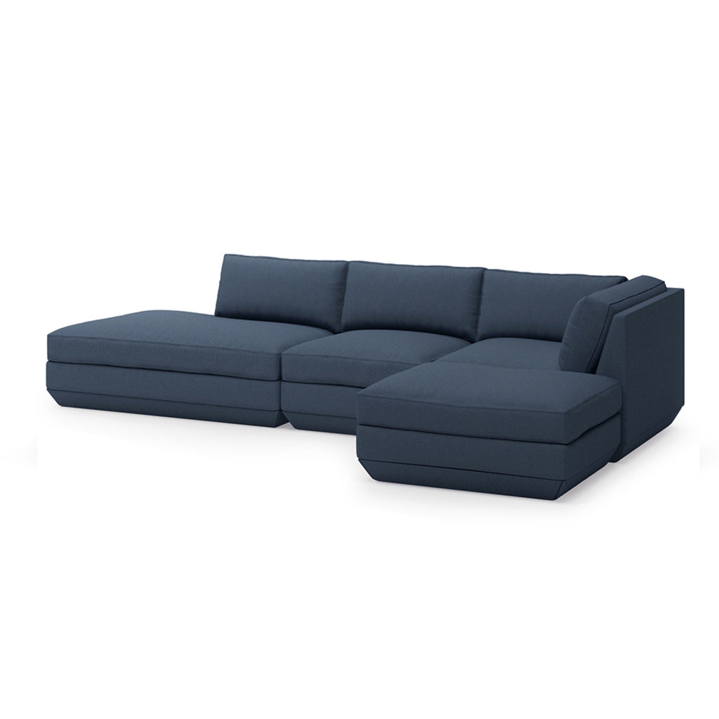 Podium 4PC Lounge Sectional B - Right Facing - Sage InteriorsgusSectional