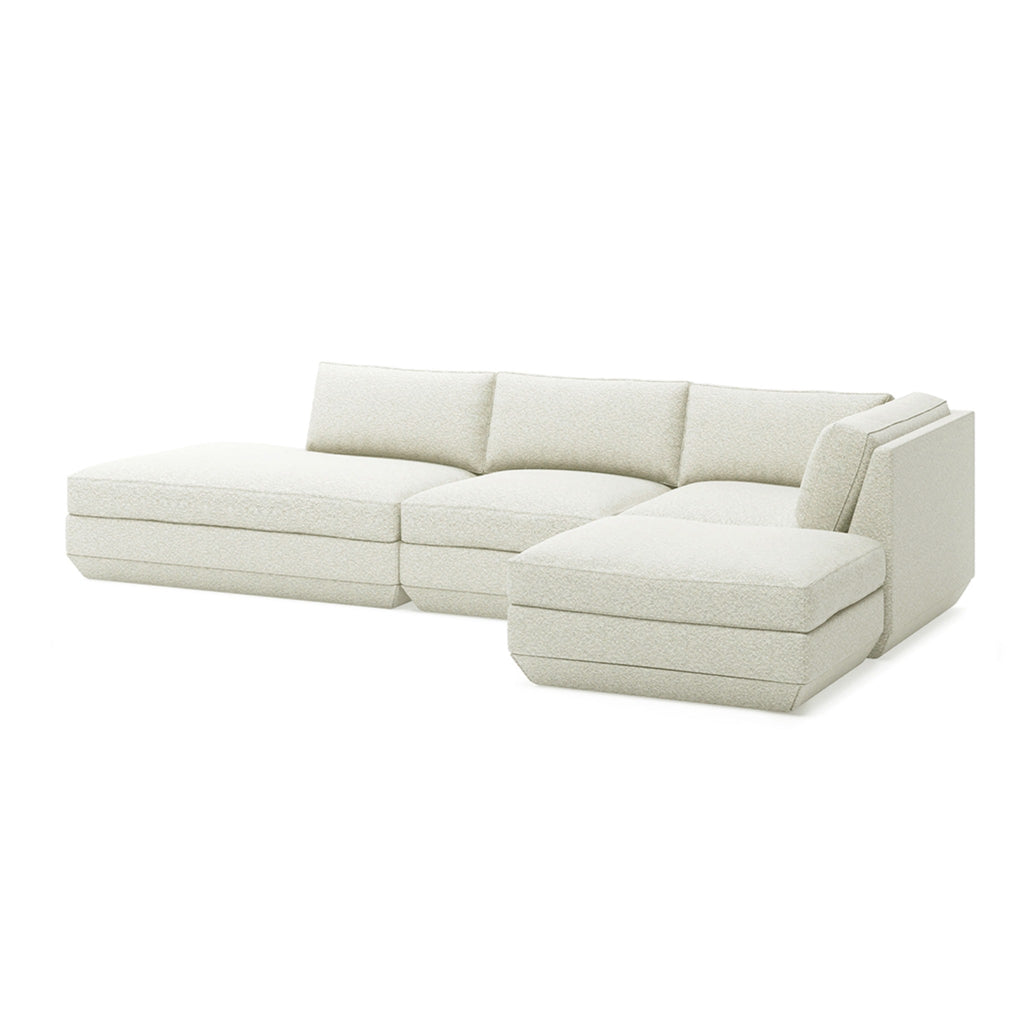 Podium 4PC Lounge Sectional B - Right Facing - Sage InteriorsgusSectional