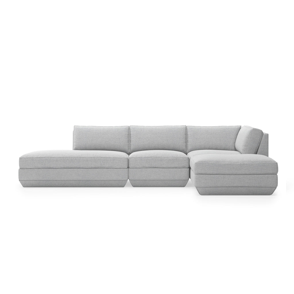 Podium 4PC Lounge Sectional B - Right Facing - Sage InteriorsgusSectional