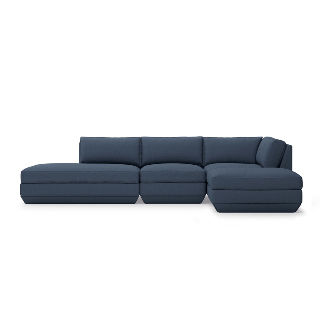 Podium 4PC Lounge Sectional B - Right Facing - Sage InteriorsgusSectional