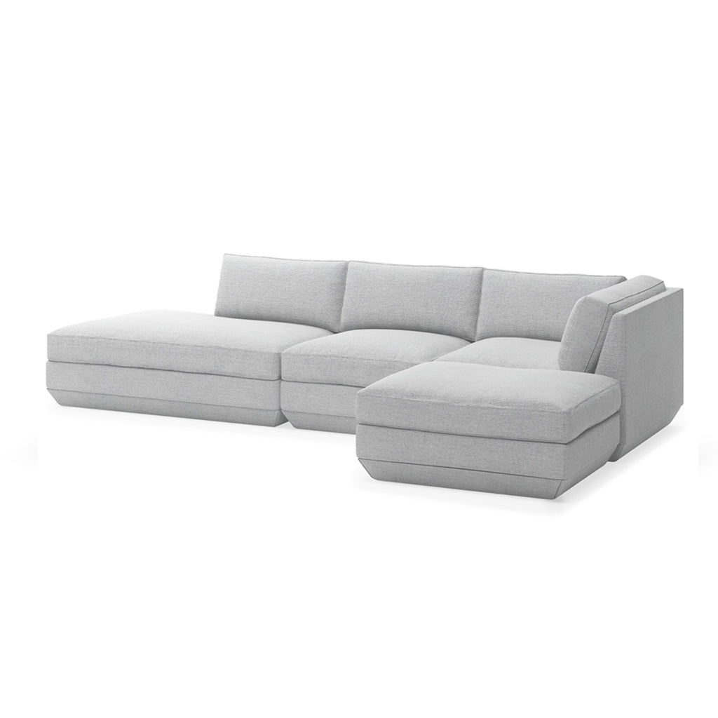 Podium 4PC Lounge Sectional B - Right Facing - Sage InteriorsgusSectional