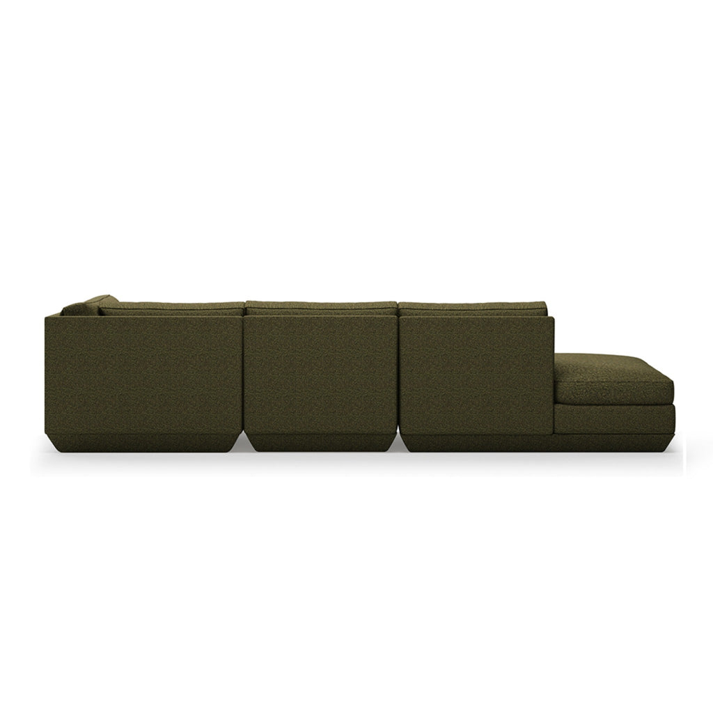Podium 4PC Lounge Sectional B - Right Facing - Sage InteriorsgusSectional