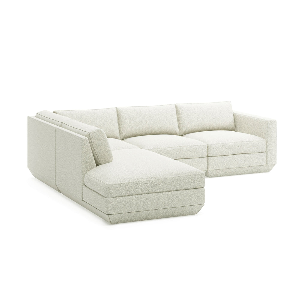 Podium Modular 4PC Lounge Sectional A – Configurable Seating for Modern Living - Sage InteriorsGus4PC Loung