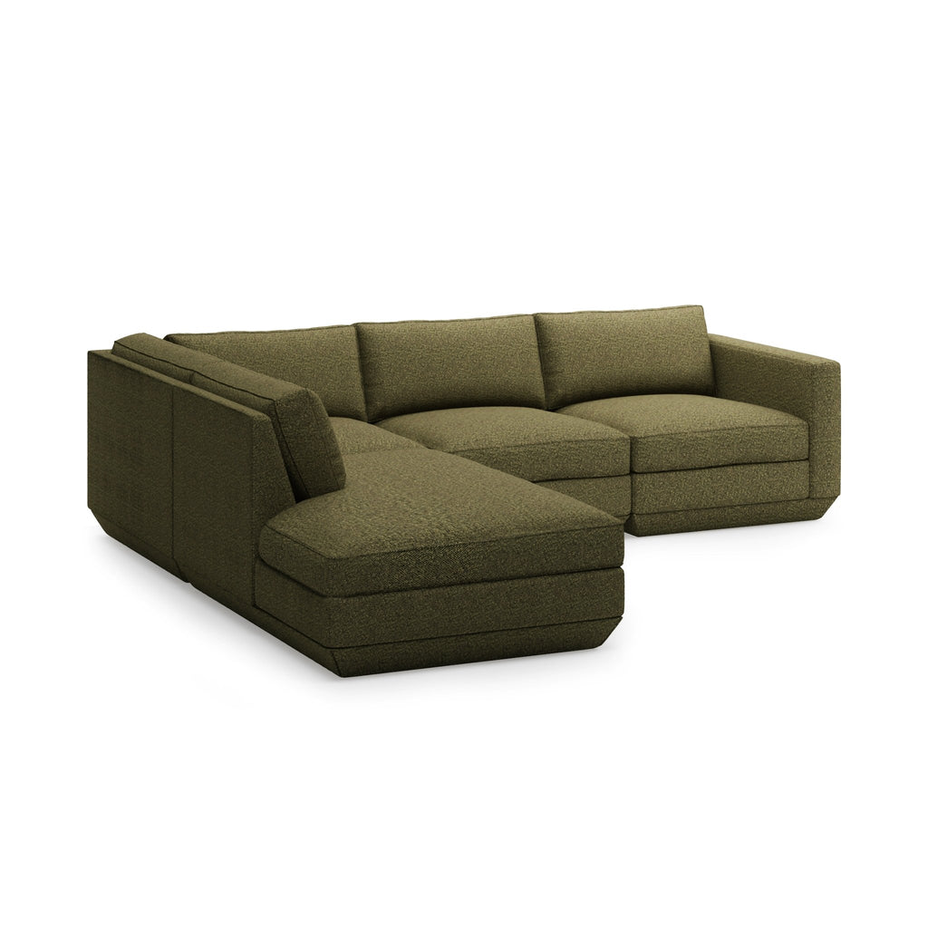 Podium Modular 4PC Lounge Sectional A – Configurable Seating for Modern Living - Sage InteriorsGus4PC Loung