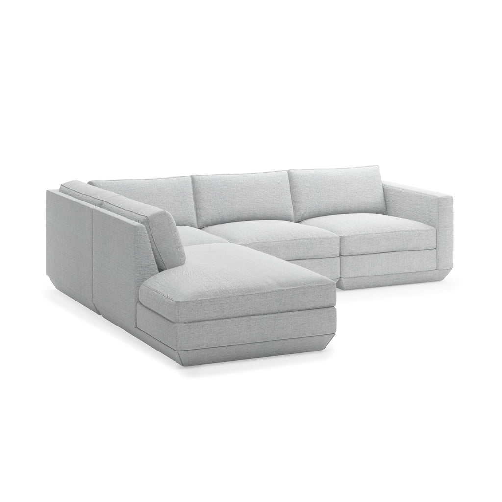 Podium Modular 4PC Lounge Sectional A – Configurable Seating for Modern Living - Sage InteriorsGus4PC Loung