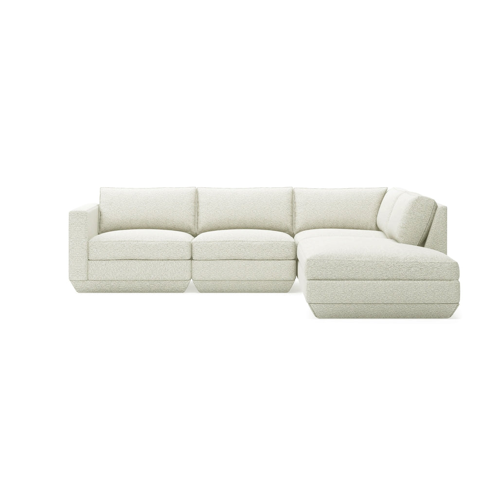 Podium Modular 4PC Lounge Sectional A – Configurable Seating for Modern Living - Sage InteriorsGus4PC Loung