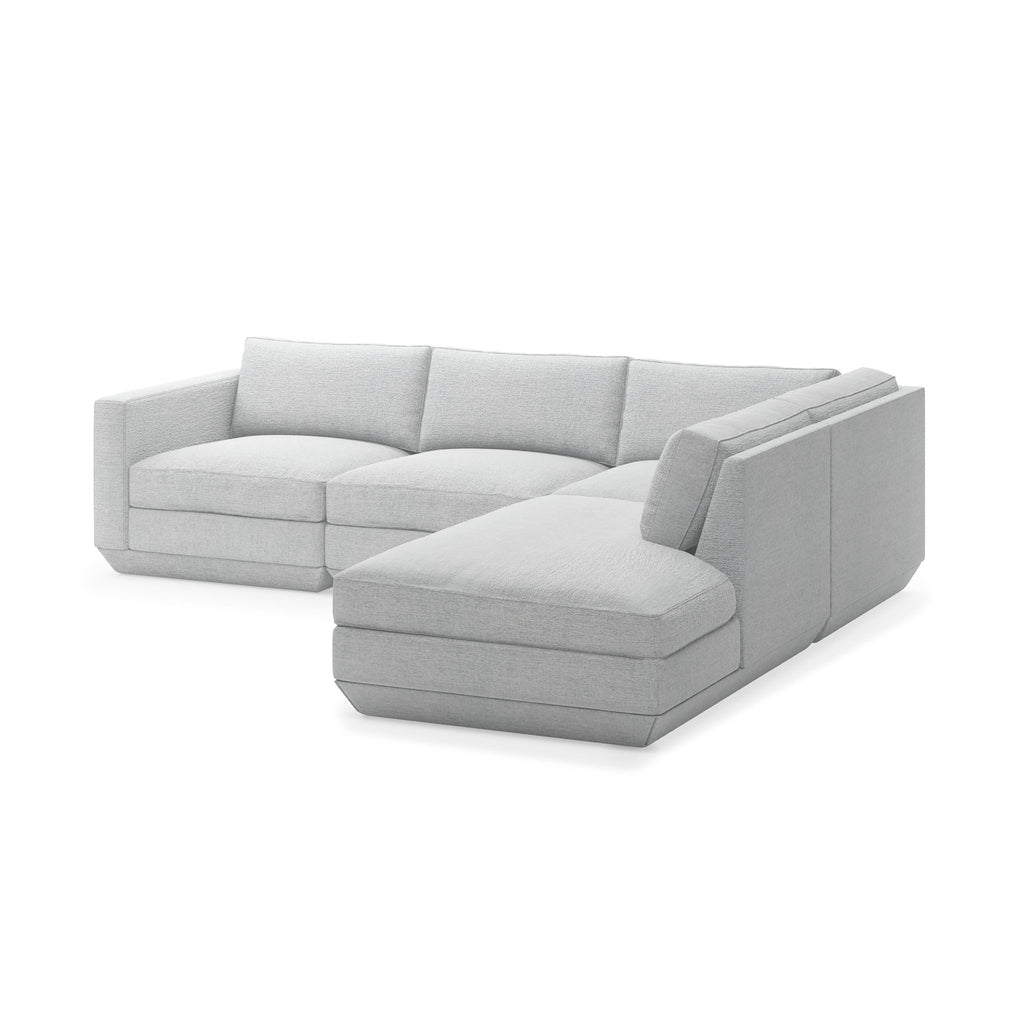 Podium Modular 4PC Lounge Sectional A – Configurable Seating for Modern Living - Sage InteriorsGus4PC Loung
