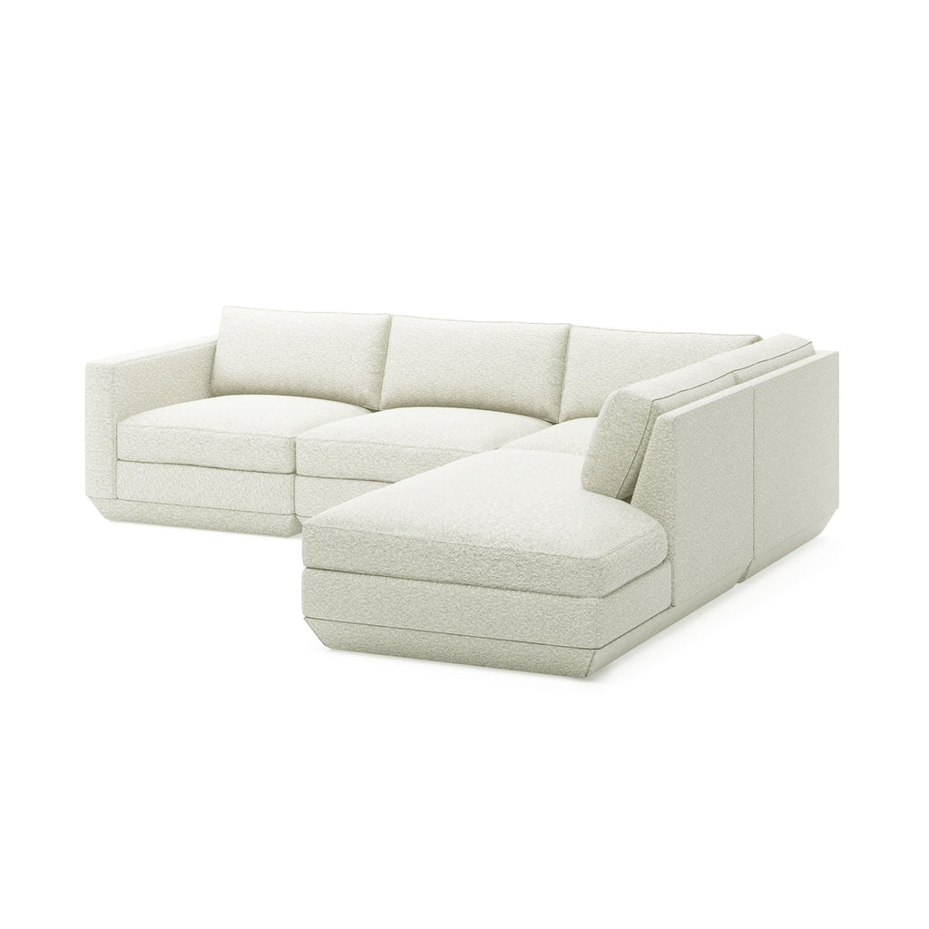 Podium Modular 4PC Lounge Sectional A – Configurable Seating for Modern Living - Sage InteriorsGus4PC Loung