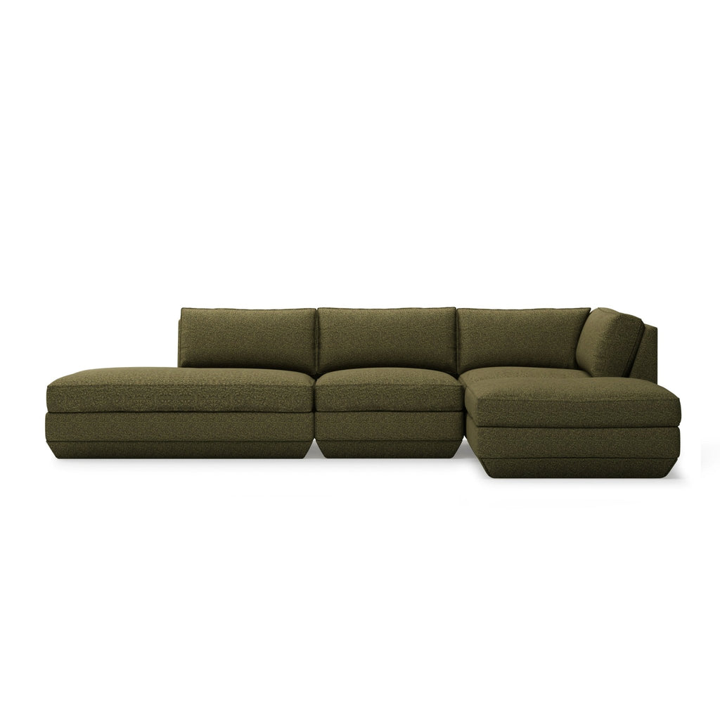Podium Modular 4PC Lounge Sectional B – Deep - Sit Comfort with Configurable Design - Sage InteriorsGus4PC Sectional