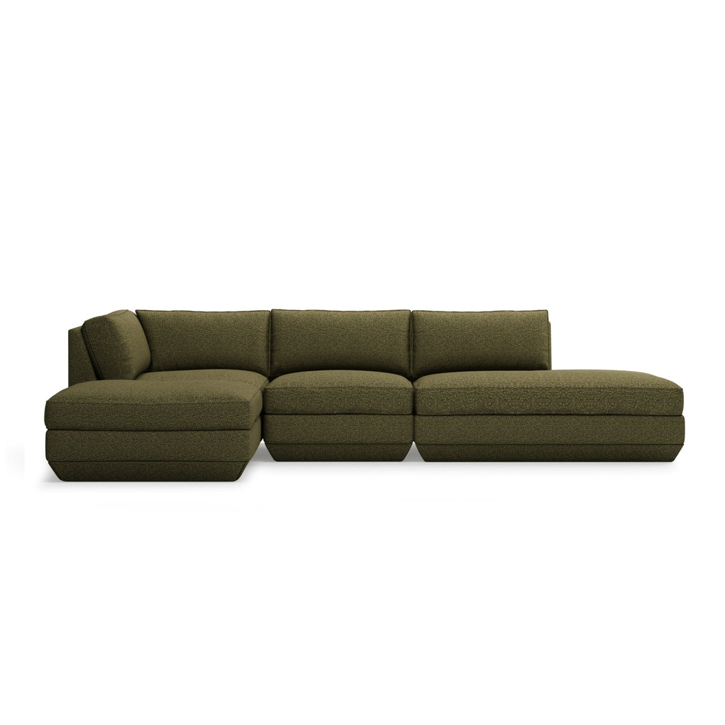 Podium Modular 4PC Lounge Sectional B – Deep - Sit Comfort with Configurable Design - Sage InteriorsGus4PC Sectional
