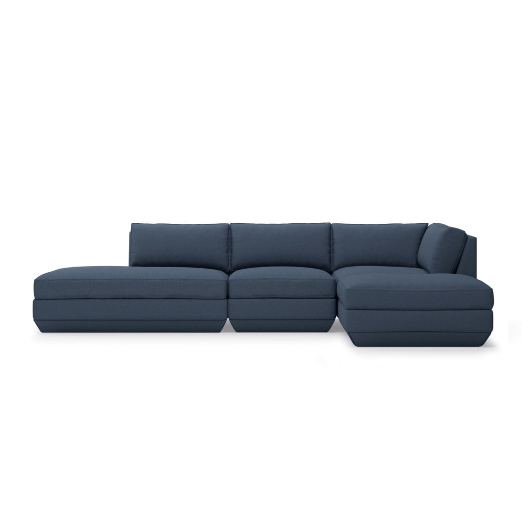 Podium Modular 4PC Lounge Sectional B – Deep - Sit Comfort with Configurable Design - Sage InteriorsGus4PC Sectional