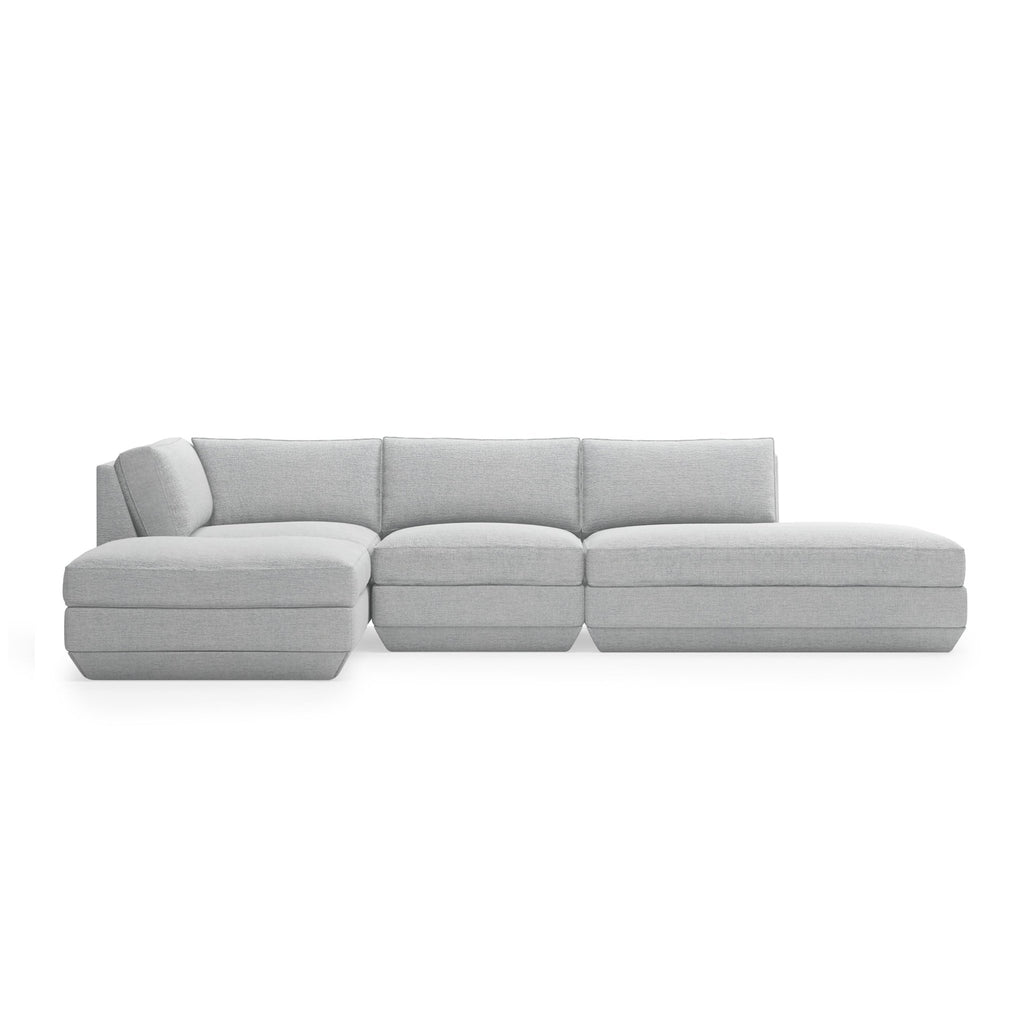 Podium Modular 4PC Lounge Sectional B – Deep - Sit Comfort with Configurable Design - Sage InteriorsGus4PC Sectional