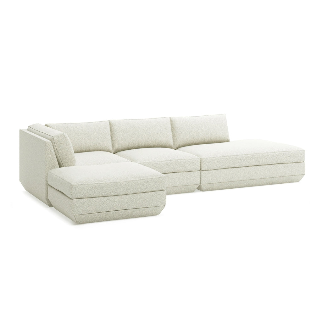 Podium Modular 4PC Lounge Sectional B – Deep - Sit Comfort with Configurable Design - Sage InteriorsGus4PC Sectional