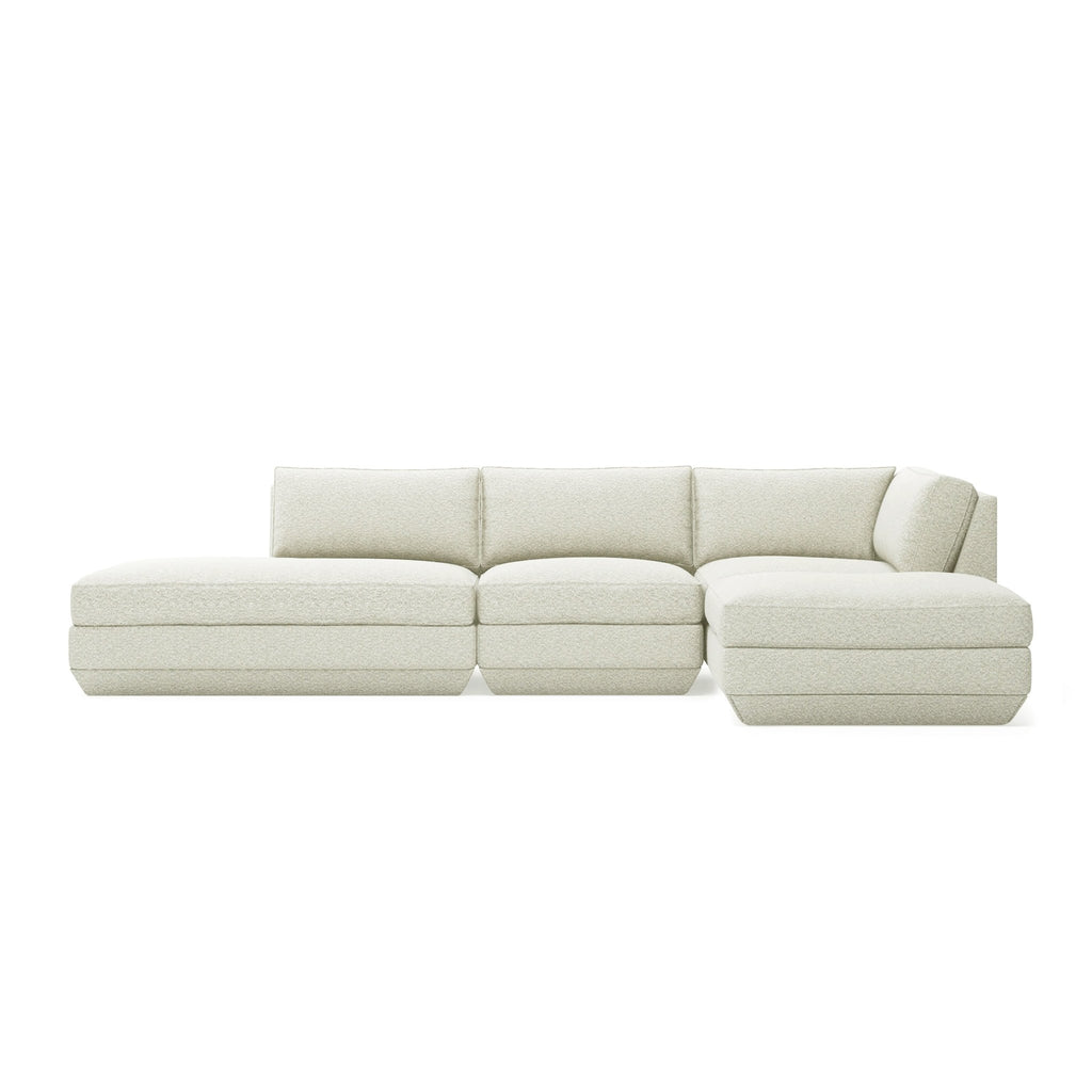 Podium Modular 4PC Lounge Sectional B – Deep - Sit Comfort with Configurable Design - Sage InteriorsGus4PC Sectional