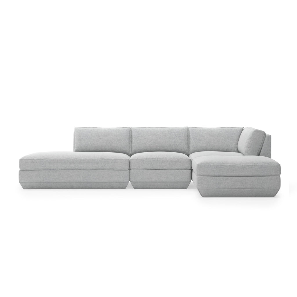 Podium Modular 4PC Lounge Sectional B – Deep - Sit Comfort with Configurable Design - Sage InteriorsGus4PC Sectional