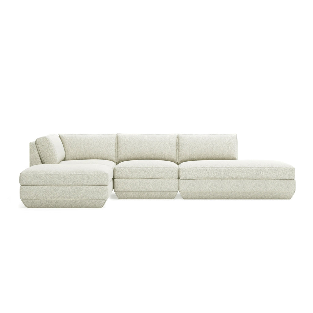 Podium Modular 4PC Lounge Sectional B – Deep - Sit Comfort with Configurable Design - Sage InteriorsGus4PC Sectional