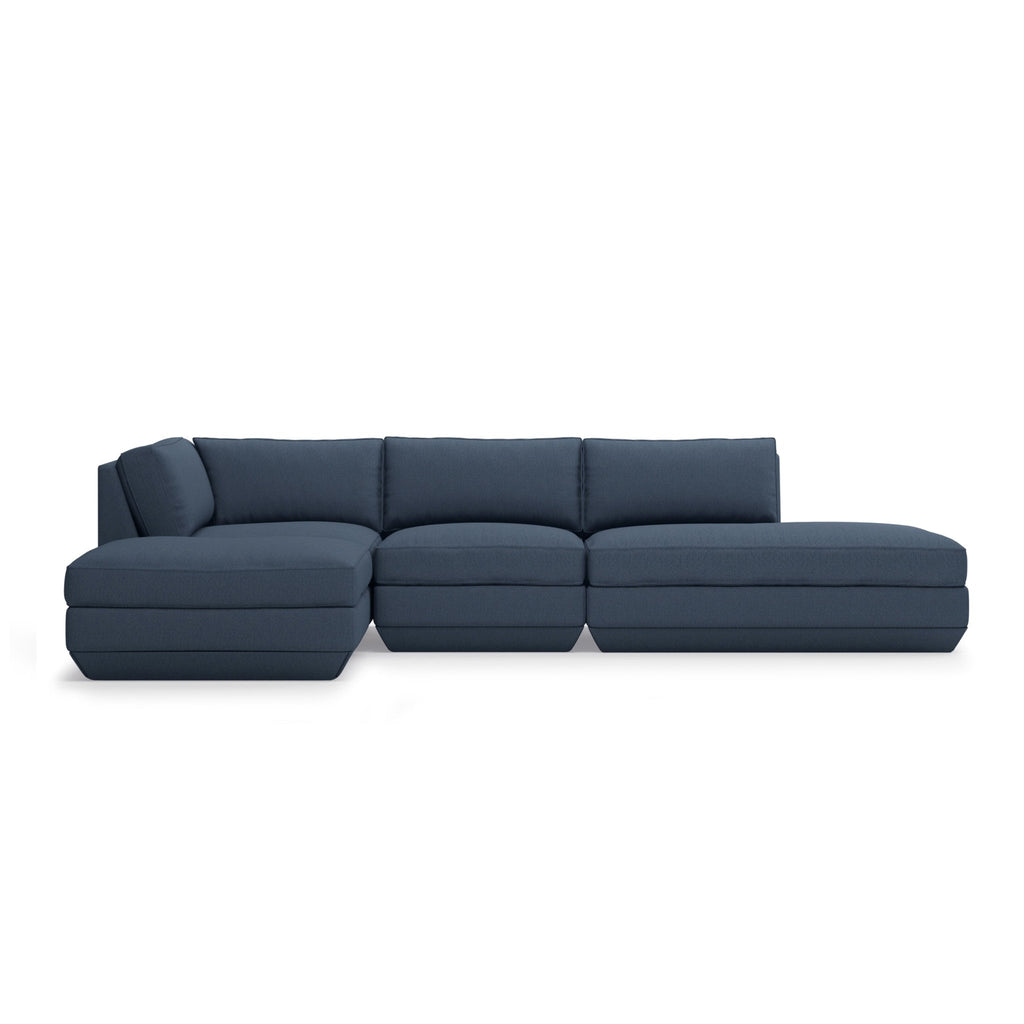 Podium Modular 4PC Lounge Sectional B – Deep - Sit Comfort with Configurable Design - Sage InteriorsGus4PC Sectional