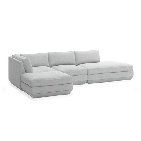 Podium Modular 4PC Lounge Sectional B – Deep - Sit Comfort with Configurable Design - Sage InteriorsGus4PC Sectional