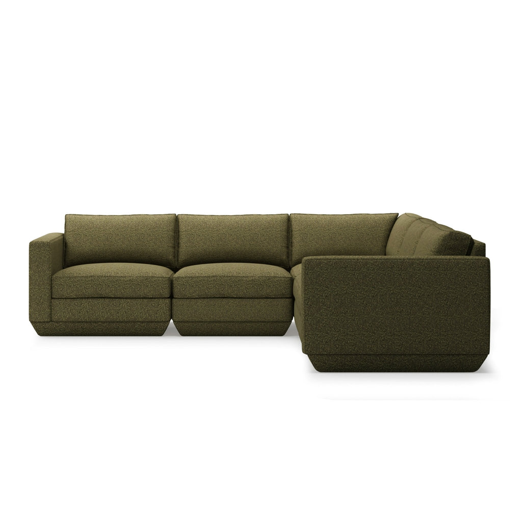 Podium Modular 5PC Corner Sectional – Spacious Seating with Customizable Comfort - Sage InteriorsGus4PC Sectional
