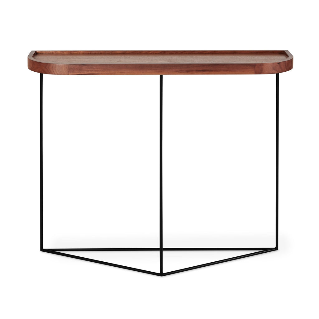 Porter Console Table – Walnut or FSC® Ash Veneer with Wall Mount Brackets - Sage InteriorsSage InteriorsTable