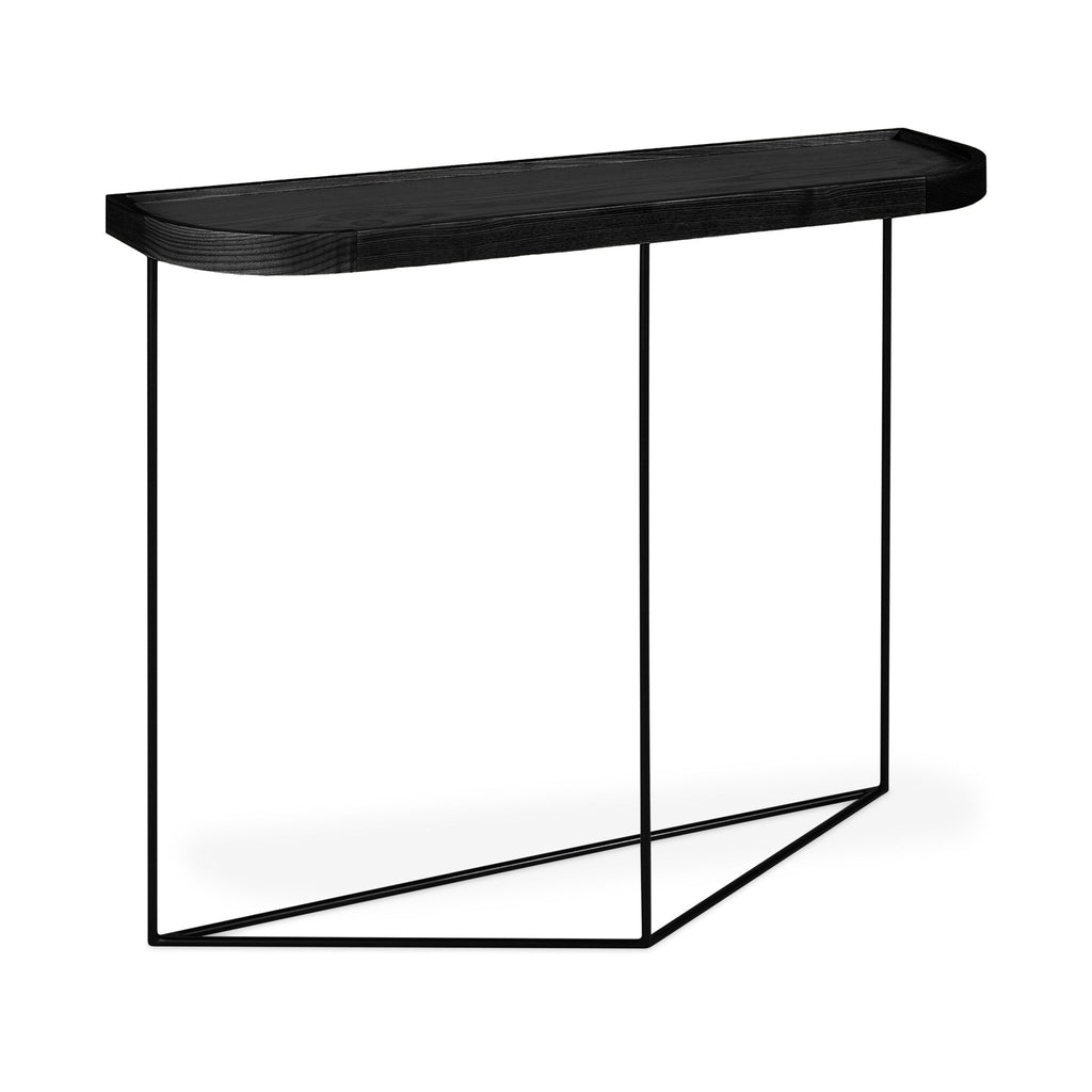Porter Console Table – Walnut or FSC® Ash Veneer with Wall Mount Brackets - Sage InteriorsSage InteriorsTable