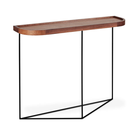 Porter Console Table – Walnut or FSC® Ash Veneer with Wall Mount Brackets - Sage InteriorsSage InteriorsTable
